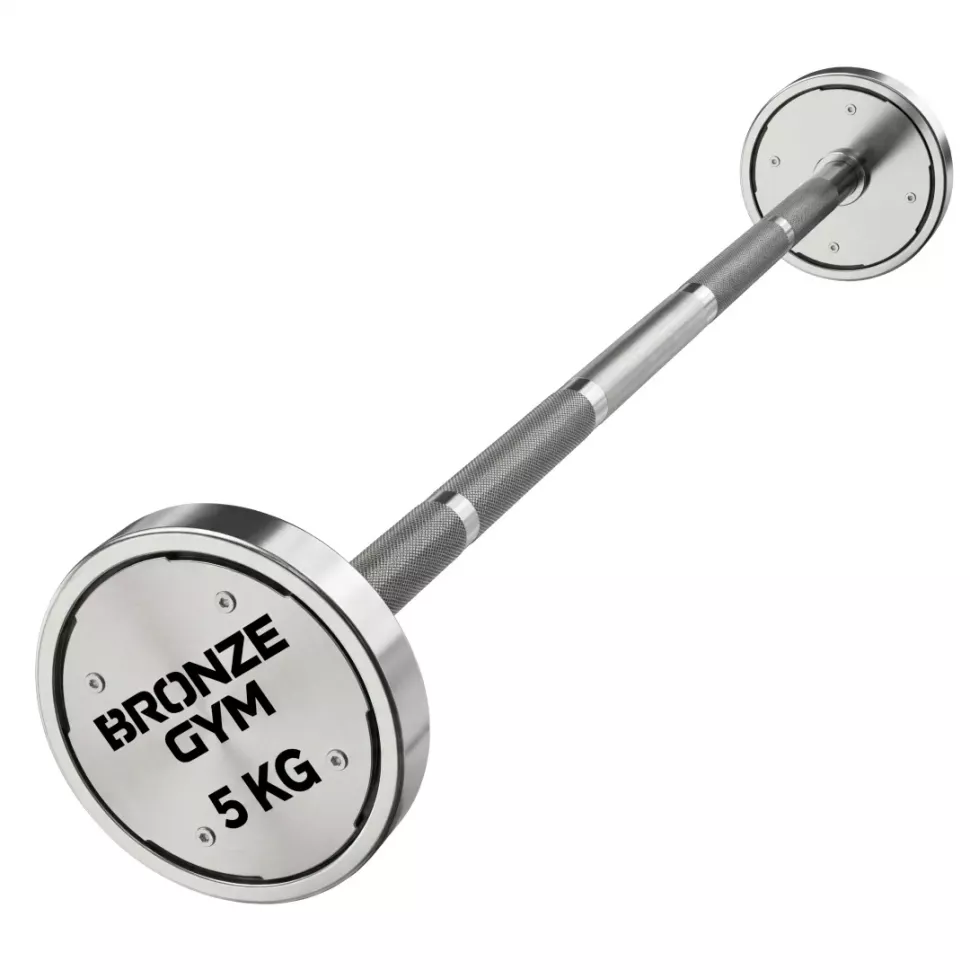 Набор стальных штанг Bronze Gym, 5-50 кг - 10 шт, шаг 5 кг